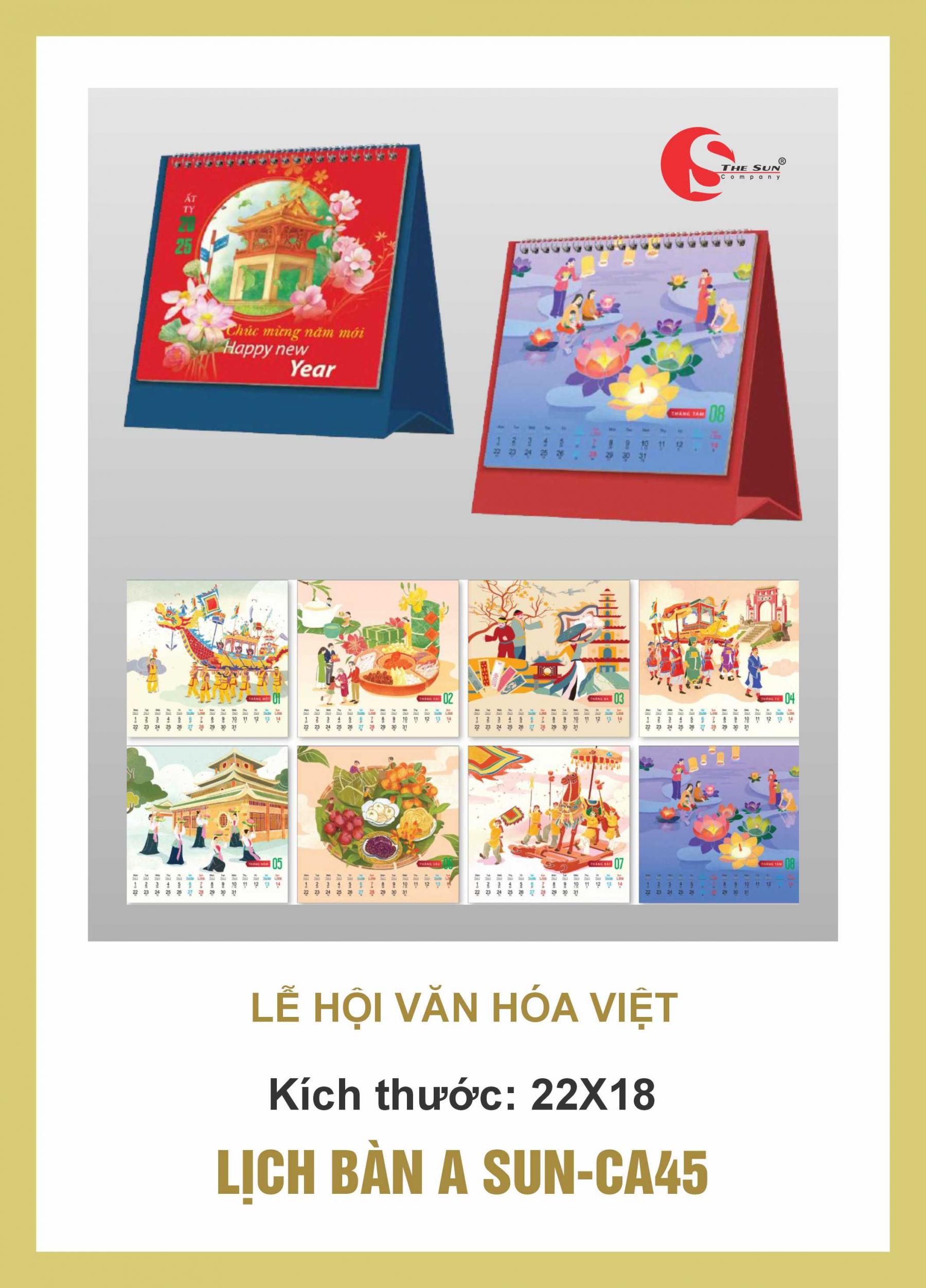 LỊCH ĐỂ BÀN